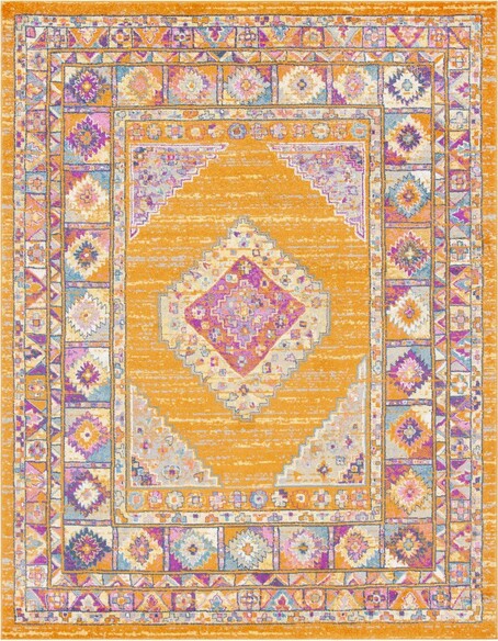 Safavieh Madison MAD133D Orange and Fuchsia