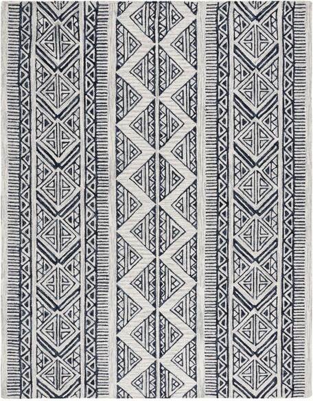 Safavieh Metro MET452M Blue and Ivory