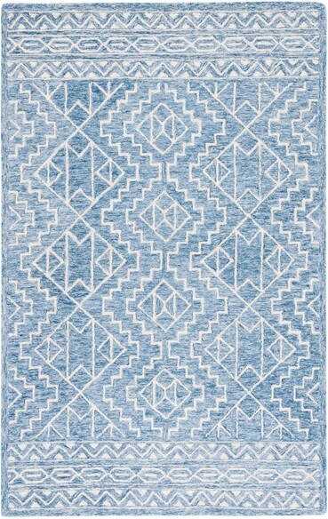 Safavieh Metro MET458M Blue and Ivory