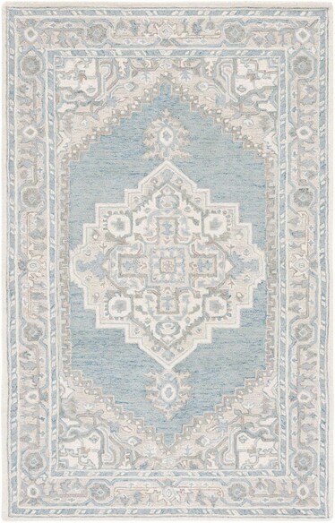 Safavieh Metro MET615K Light Blue and Ivory