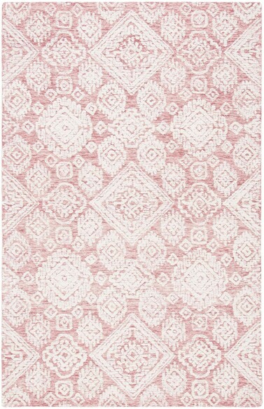 Safavieh Metro MET987U Dark Pink and Ivory