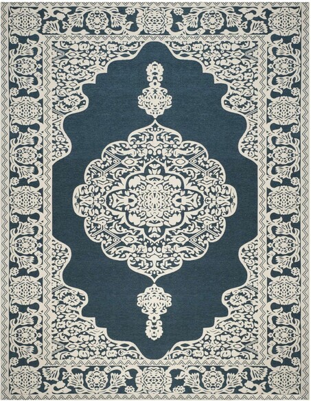 Safavieh Marbella MRB615D Dark Blue and Ivory