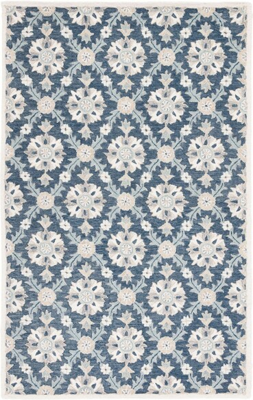 Safavieh Martha Stewart MSR4750M Blue and Ivory