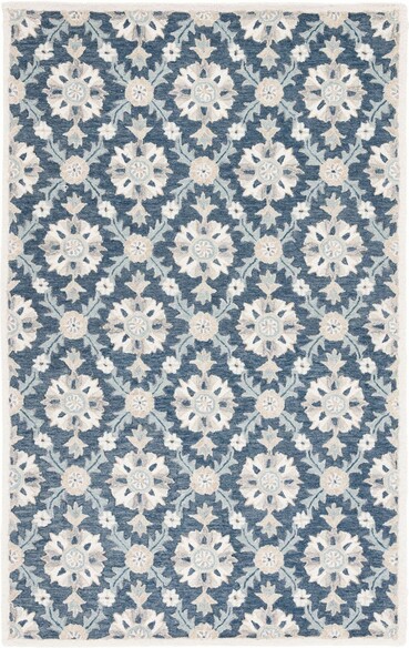 Safavieh Martha Stewart MSR4750M Blue and Ivory