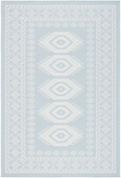 Safavieh Martha Stewart Indoor Outdoor MSRO327J Aqua and Blue Ivory