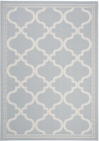 Safavieh Martha Stewart Indoor Outdoor MSRO336J Aqua and Cream