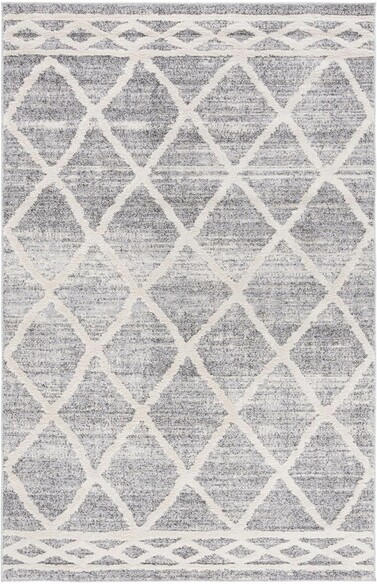 Safavieh Martha Stewart Lucia Shag MSRS0710F Grey and Ivory