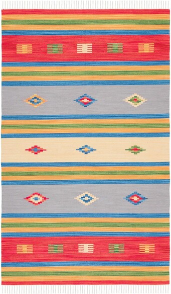 Safavieh Montauk MTK555M Blue and Red