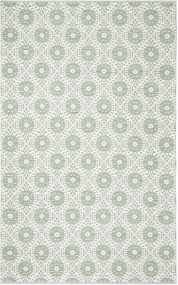 Safavieh Montauk MTK612G Light Green and Ivory
