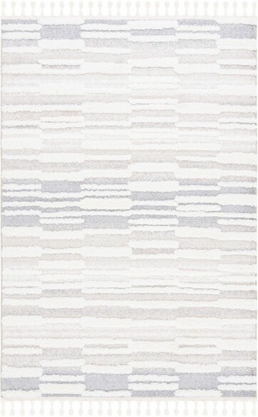 Safavieh Moroccan Tassel Shag MTS646A Beige and Ivory