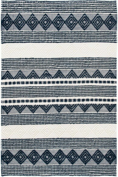 Safavieh Natura NAT102N Navy and Ivory