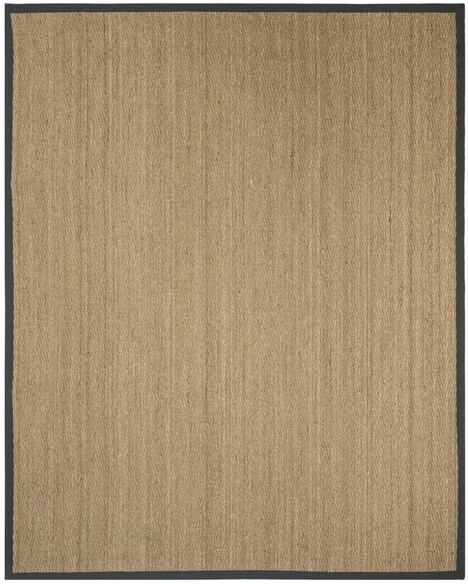 Safavieh Natural Fiber NF115Q Natural and Dark Grey