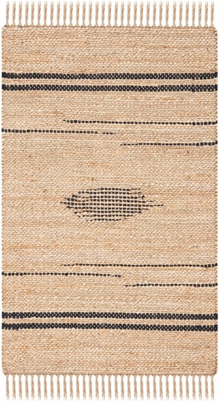 Safavieh Natural Fiber NF121Z Black and Natural