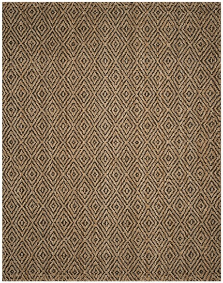 Safavieh Natural Fiber NF181C Natural and Black