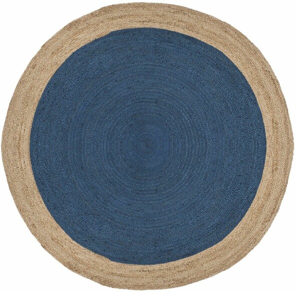 Safavieh Natural Fiber NF801D Royal Blue and Natural