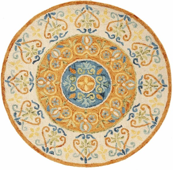 Safavieh Novelty NOV601P Rust and Ivory