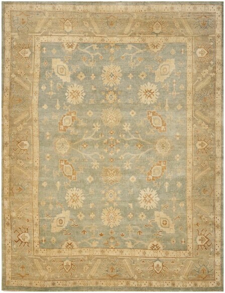 Safavieh Oushak OSH124A Light Blue and Beige