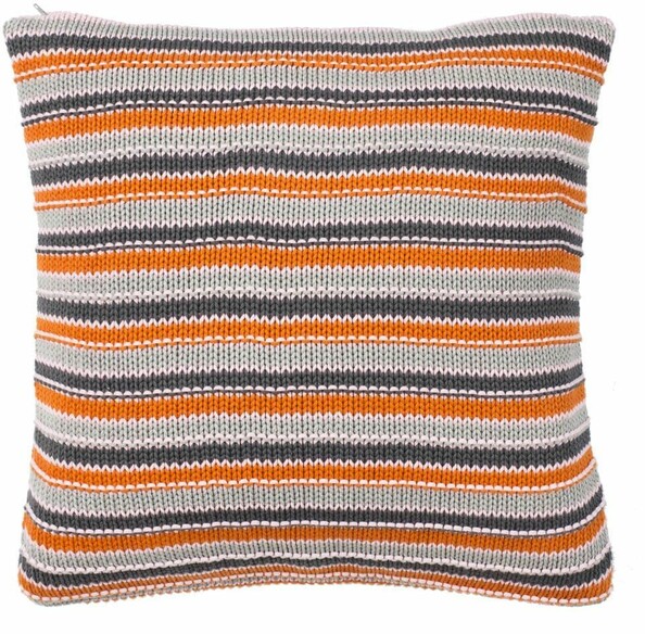 CANDY STRIPE KNIT PILLOW