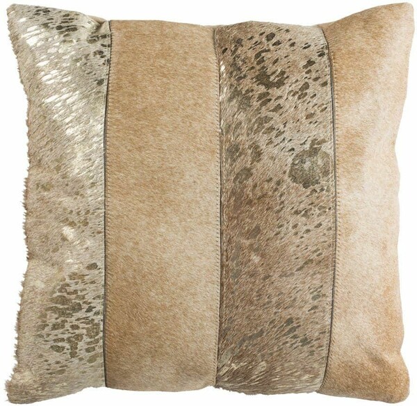 BLAIR METALLIC COWHIDE PILLOW