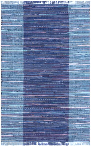 Safavieh Rag Rug RAR122N Navy and Blue