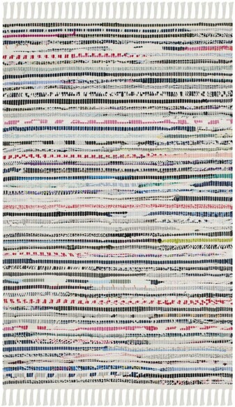 Safavieh Rag Rug RAR125B Ivory and Multi