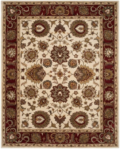 Safavieh Royalty ROY254A Ivory and Red