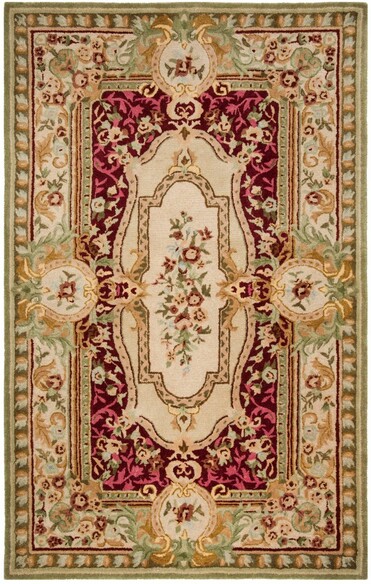 Safavieh Savonnerie SAV114Q Red and Ivory