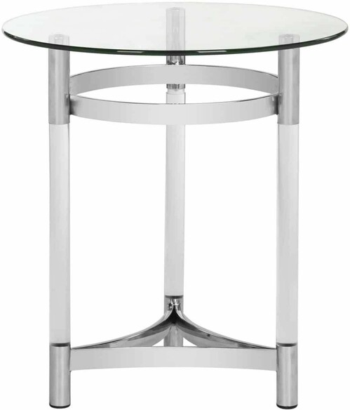 LETTY ROUND ACRYLIC END TABLE