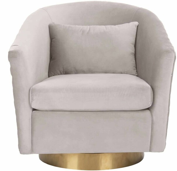 CLARA QUILTED SWIVEL TUB CHAIR
