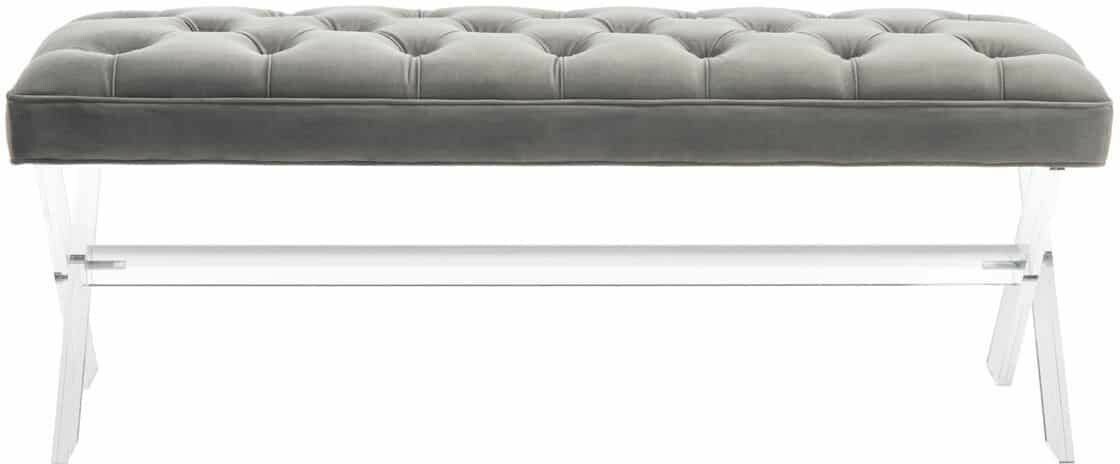 TOURMALINE TUFTED ACRYLIC BENC