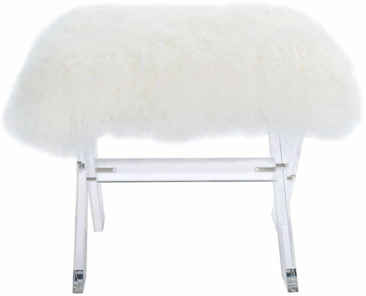 CORALINE SHEEPSKIN OTTOMAN