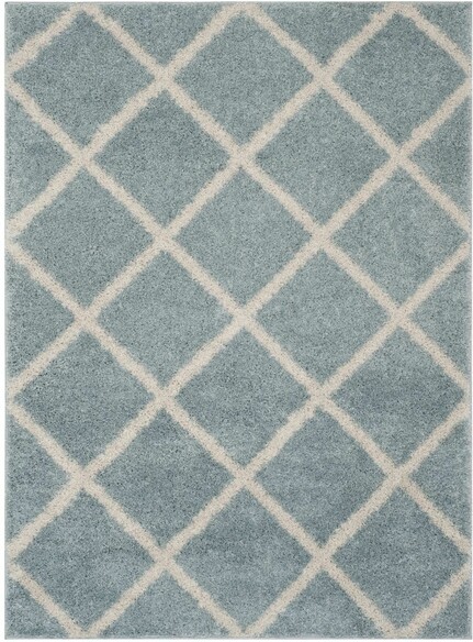 Safavieh New York Shag SG169D Blue and Ivory