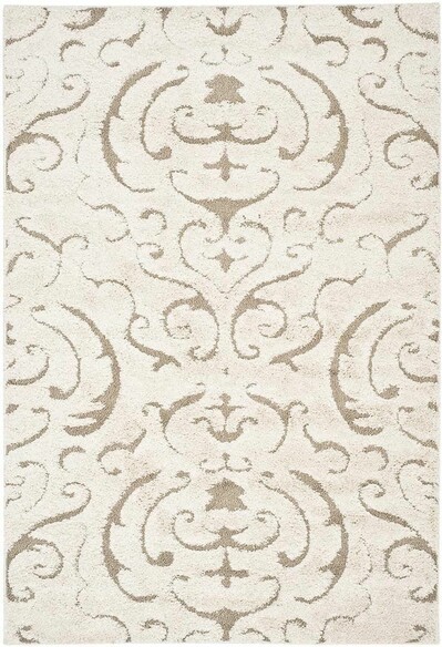 Safavieh Florida Shag SG462-1113 Cream and Beige
