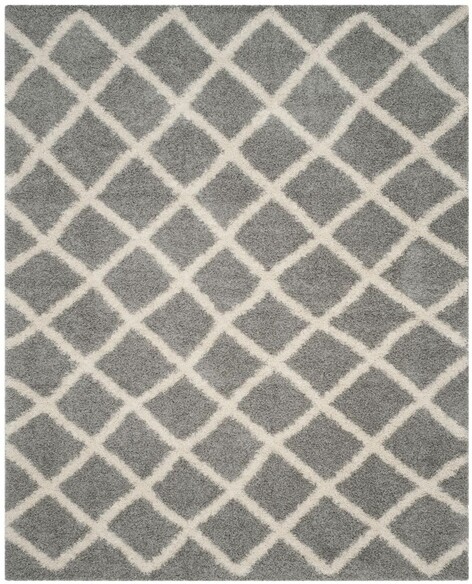 Safavieh Dallas Shag SGD258G Grey and Ivory