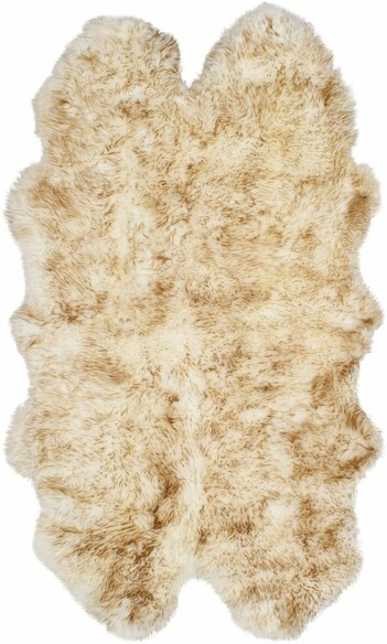 Safavieh Sheep Skin SHS121D Off White and Coco Brown