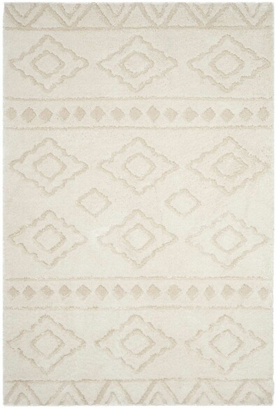 Safavieh Sparta Shag SPG513D Ivory and Beige