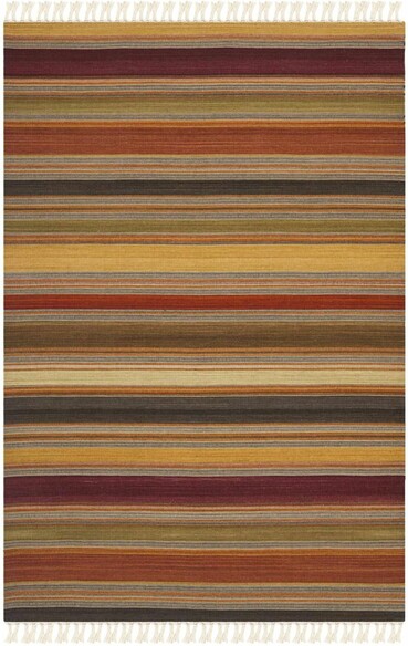 Safavieh Striped Kilim STK315A Gold