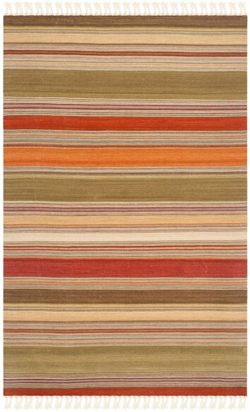 Safavieh Striped Kilim STK317A Green