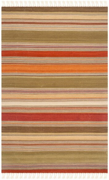 Safavieh Striped Kilim STK317A Green