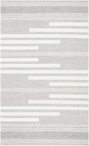 Safavieh Striped Kilim STK505G Silver and Grey