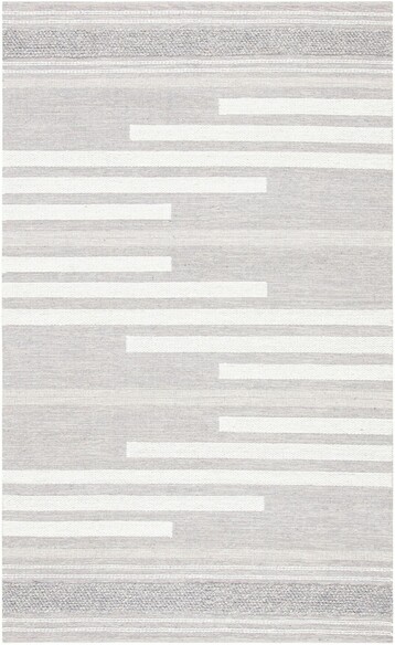 Safavieh Striped Kilim STK505G Silver and Grey