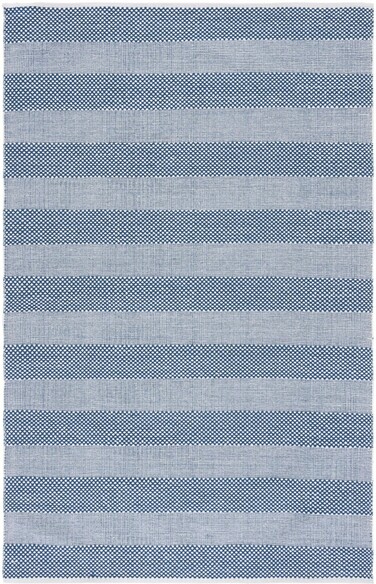 Safavieh Striped Kilim STK802M Ivory and Blue