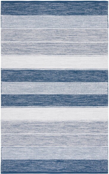 Safavieh Striped Kilim STK804M Grey and Blue