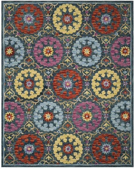 Safavieh Suzani SZN328A Blue and Multi