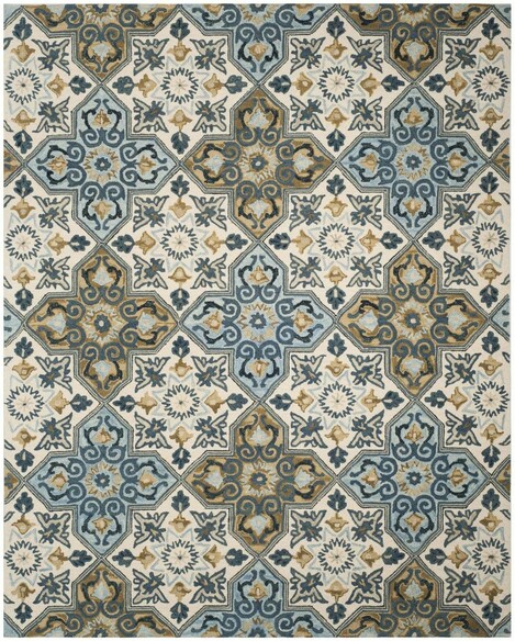 Safavieh Suzani SZN380A Ivory and Blue