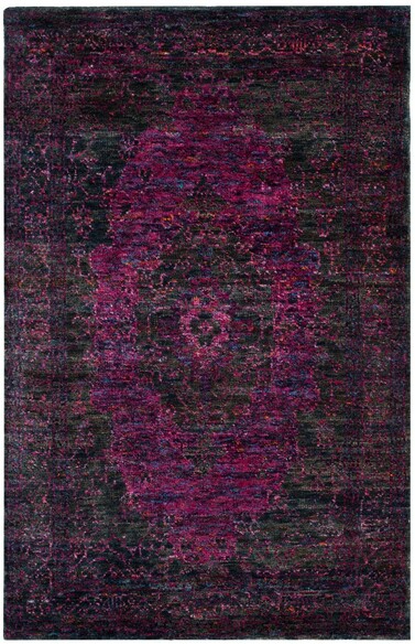 Safavieh Tangier TGR601A Slate Blue and Fuchsia