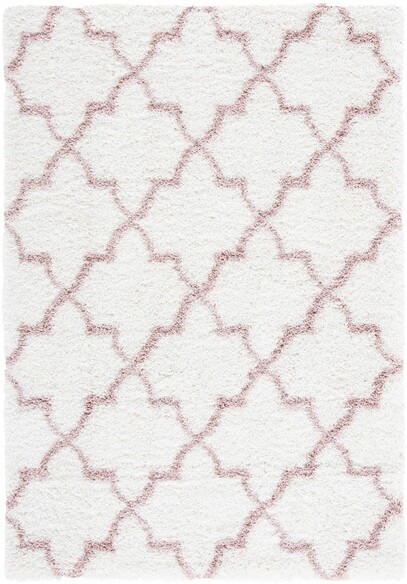 Safavieh Tahoe Shag THO627V Ivory and Pink
