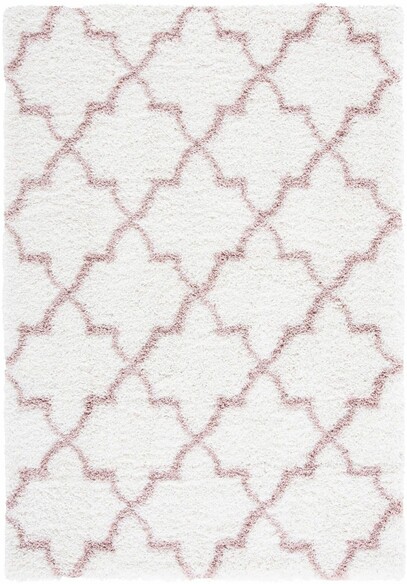 Safavieh Tahoe Shag THO627V Ivory and Pink