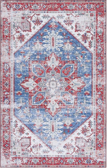 Safavieh Tucson TSN102M Blue and Red