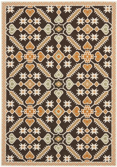 Safavieh Veranda VER098-0725 Chocolate and Terracotta